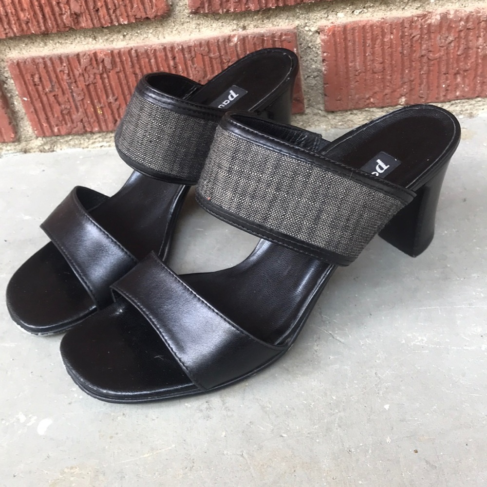 Paul Green Handmade Slides with Heel - Picture 1 of 8